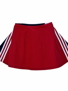 Adidas Red / Navy Tennis Skort  Athletic Stripe Y2K (kids 16/W XS)
